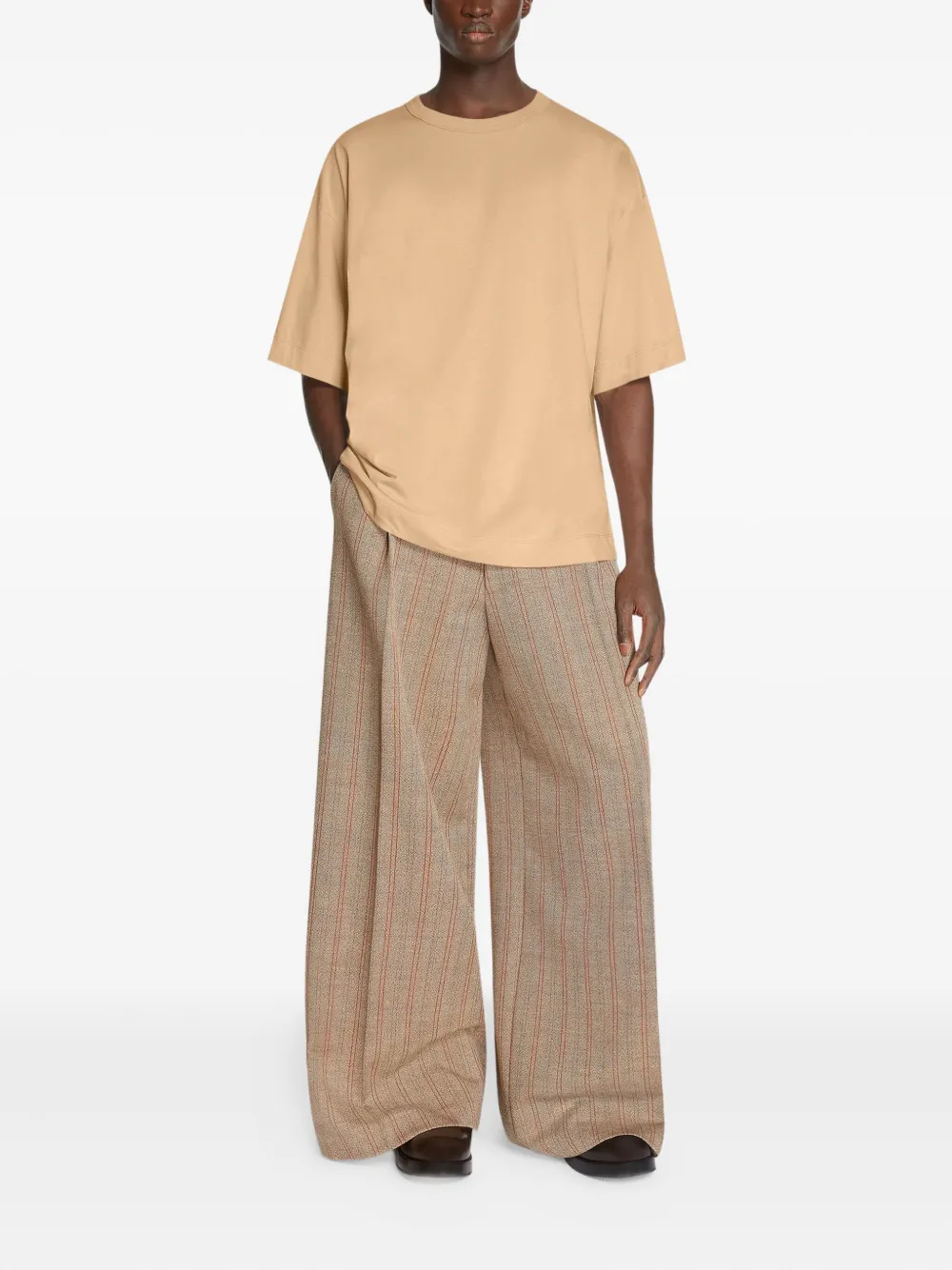 DRIES VAN NOTEN Katoenen T-shirt - 103 BEIGE