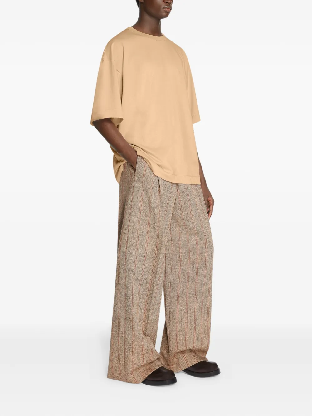 DRIES VAN NOTEN Katoenen T-shirt 103 BEIGE
