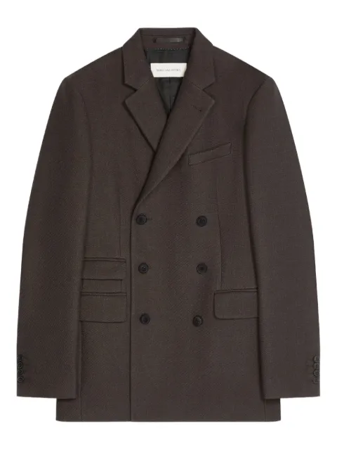 DRIES VAN NOTEN double-breasted wool blazer