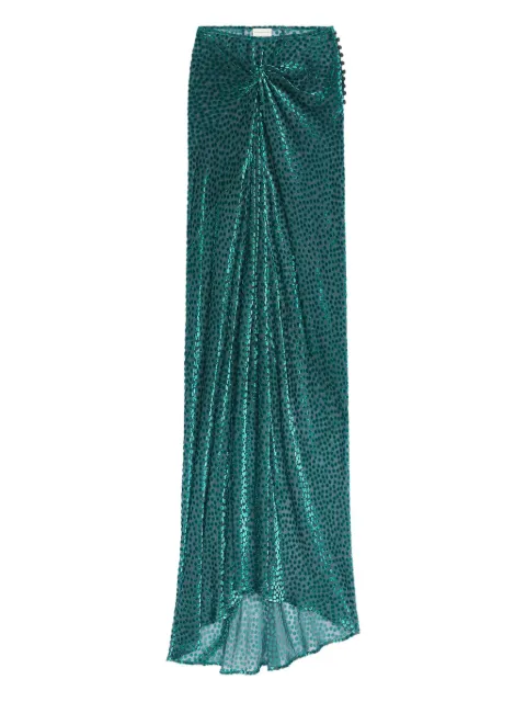 DRIES VAN NOTEN draped specked skirt