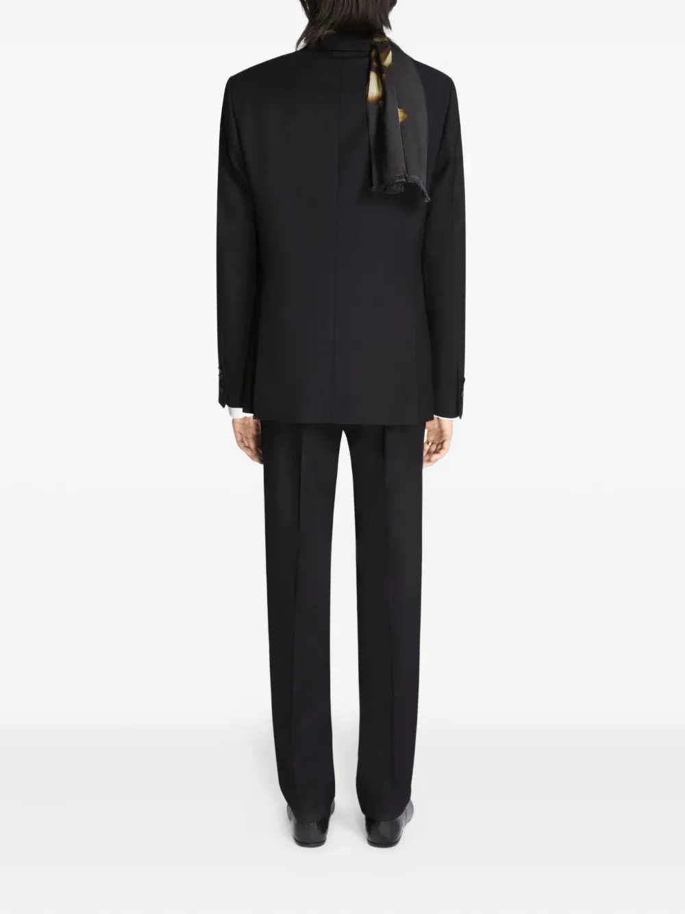 DRIES VAN NOTEN Smoking met sjaalrevers Zwart