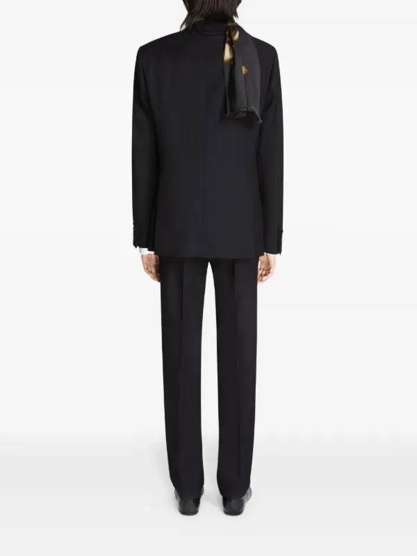 DRIES VAN NOTEN ショールカラー タキシードスーツ | ブラック