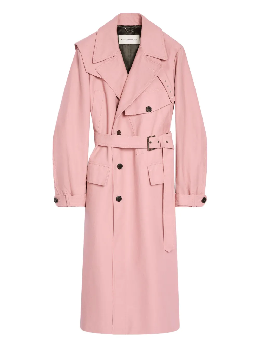 DRIES VAN NOTEN gabardina de algodón | rosado | Image 1