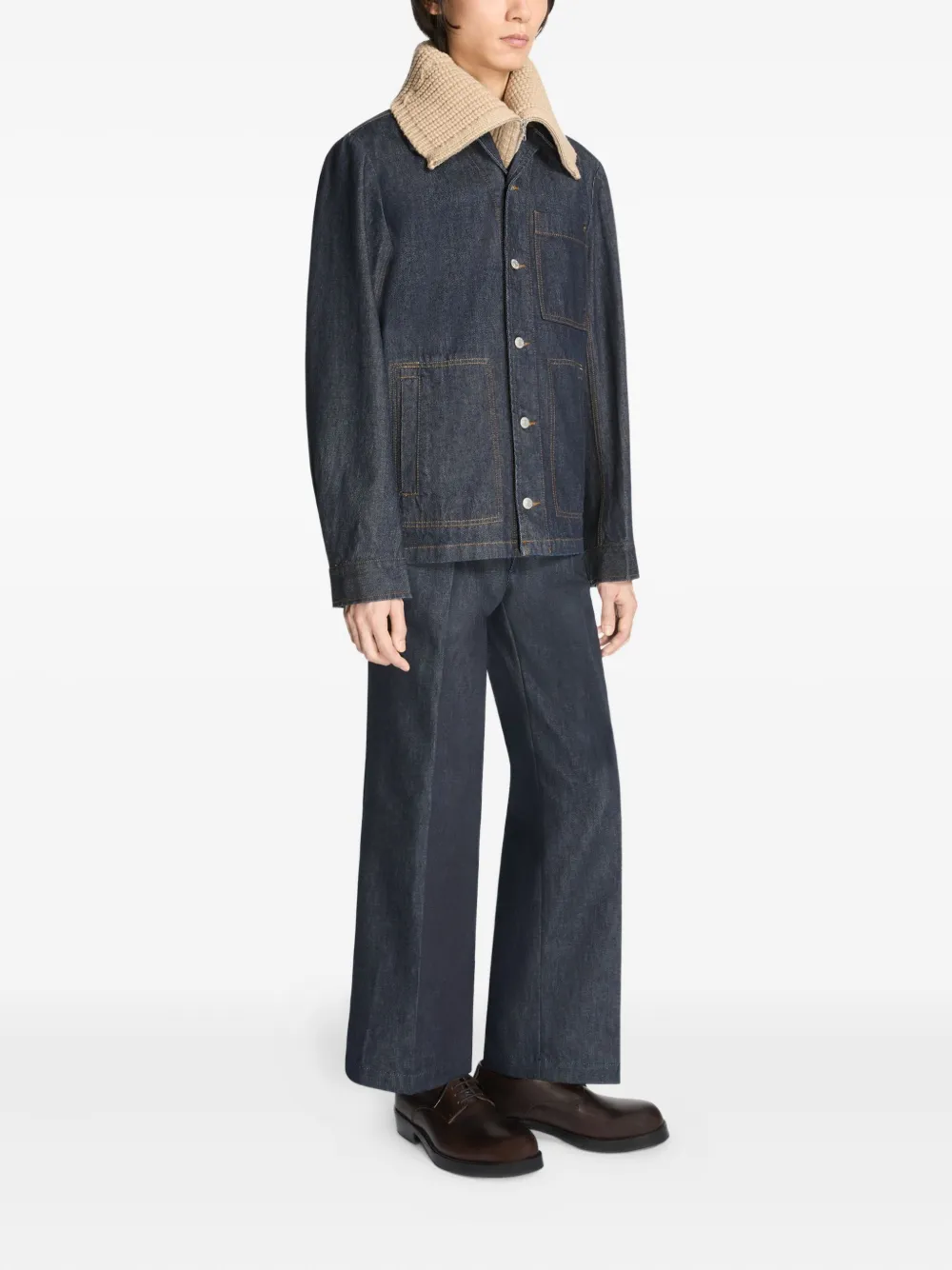 DRIES VAN NOTEN Denim pantalon Blauw