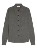 DRIES VAN NOTEN cashmere knitted shirt - Grey