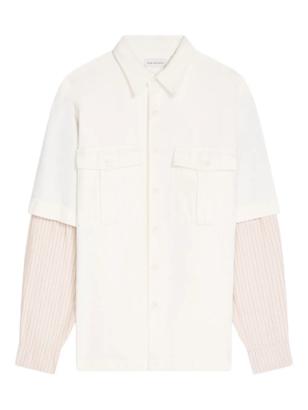 DRIES VAN NOTEN Denim overhemd Wit