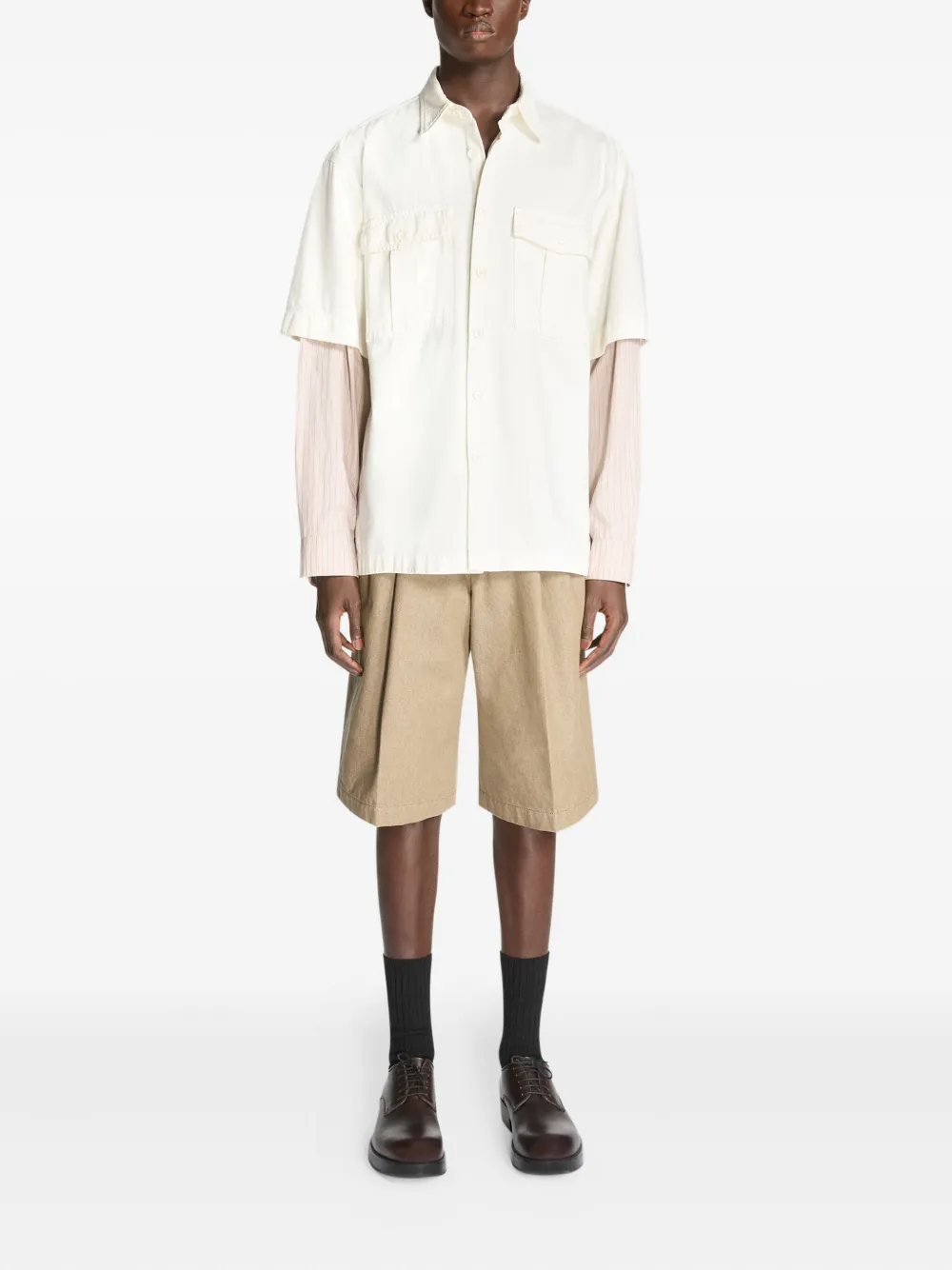 DRIES VAN NOTEN Denim overhemd Wit