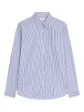 DRIES VAN NOTEN striped cotton shirt - Blue
