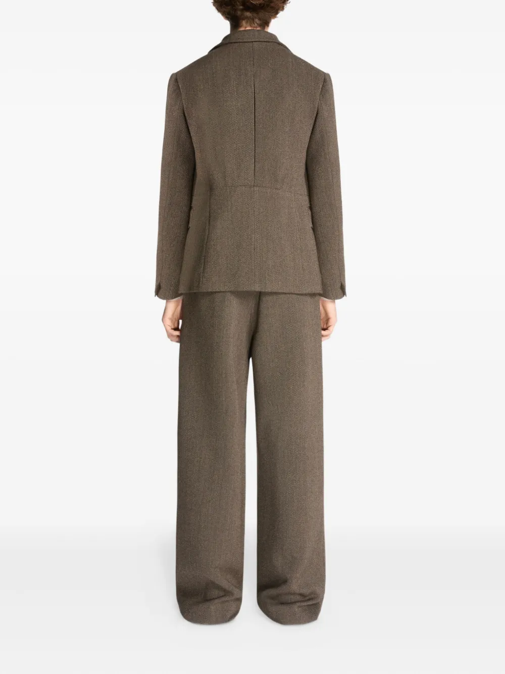 DRIES VAN NOTEN Blazer met enkele rij knopen Bruin