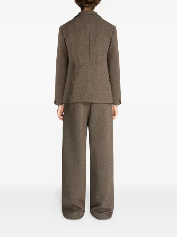 DRIES VAN NOTEN シングルジャケット | ブラウン | FARFETCH JP
