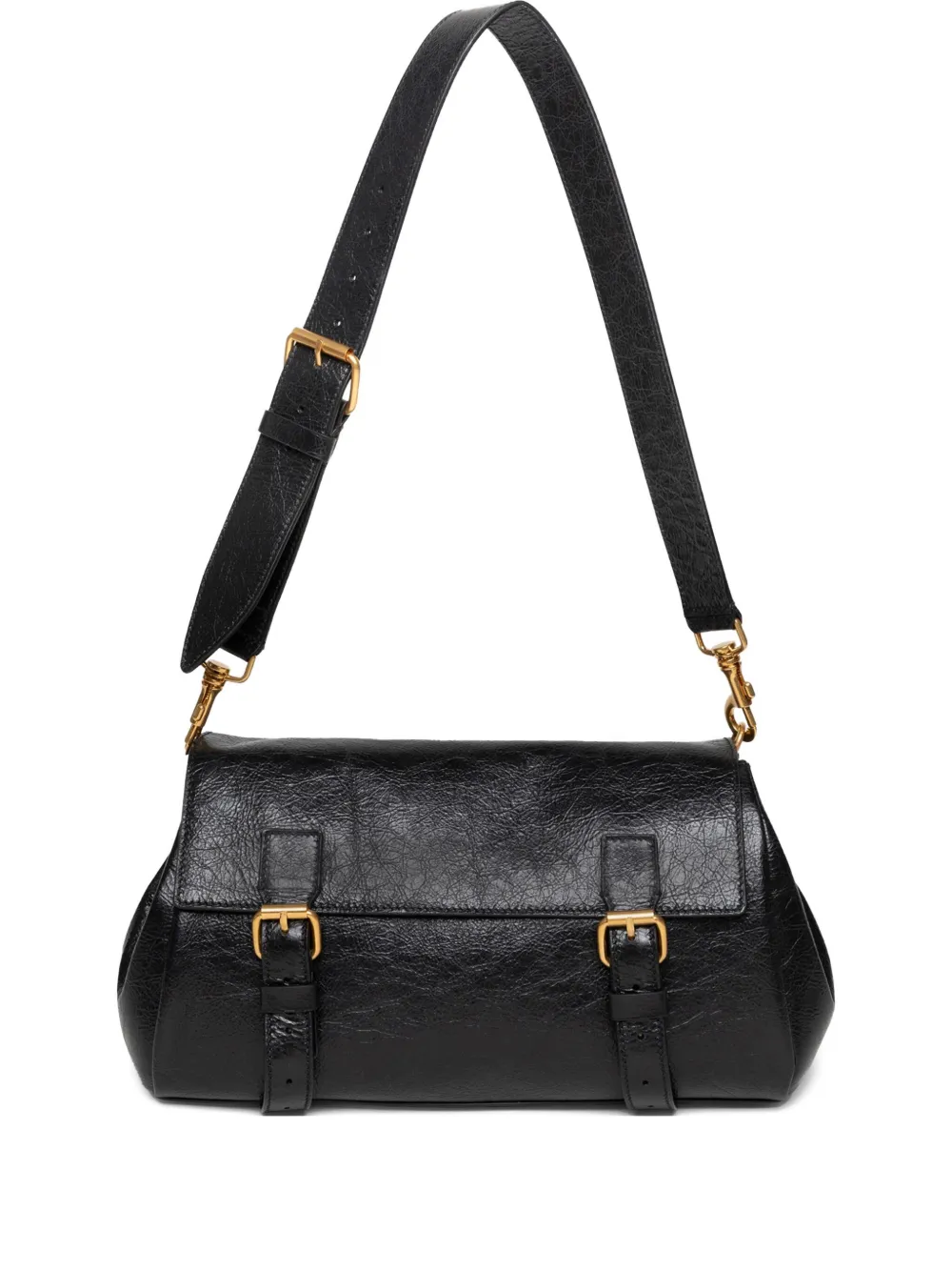 DRIES VAN NOTEN buckle-fastening leather shoulder bag | Black | Image 1