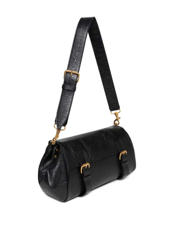 DRIES VAN NOTEN buckle-fastening Leather Shoulder Bag | Black