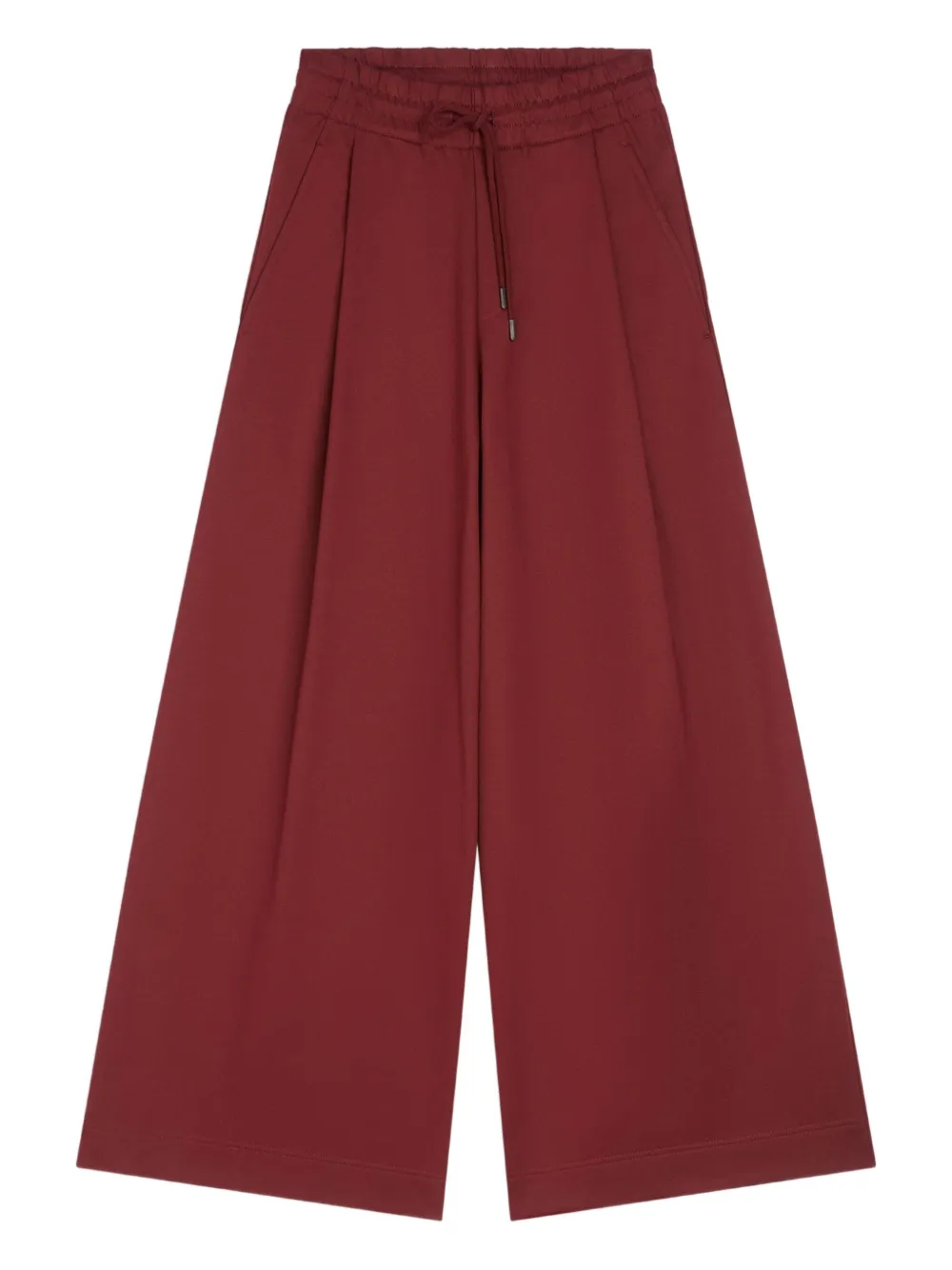 pleated drawstring track pants