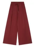 DRIES VAN NOTEN pleated drawstring track pants - Red