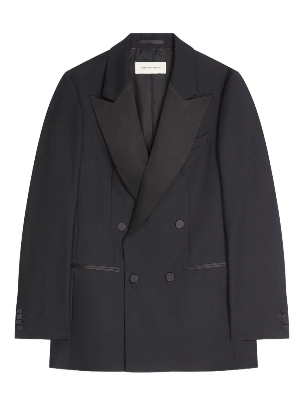 DRIES VAN NOTEN double-breasted jacket | Black | Image 1