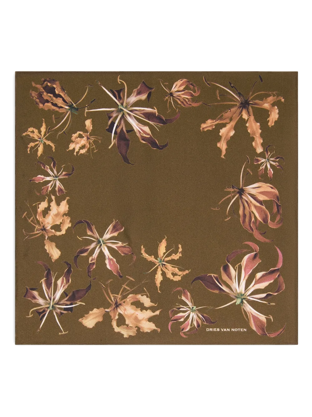 DRIES VAN NOTEN silk scarf