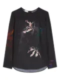 DRIES VAN NOTEN floral-print shirt - Black