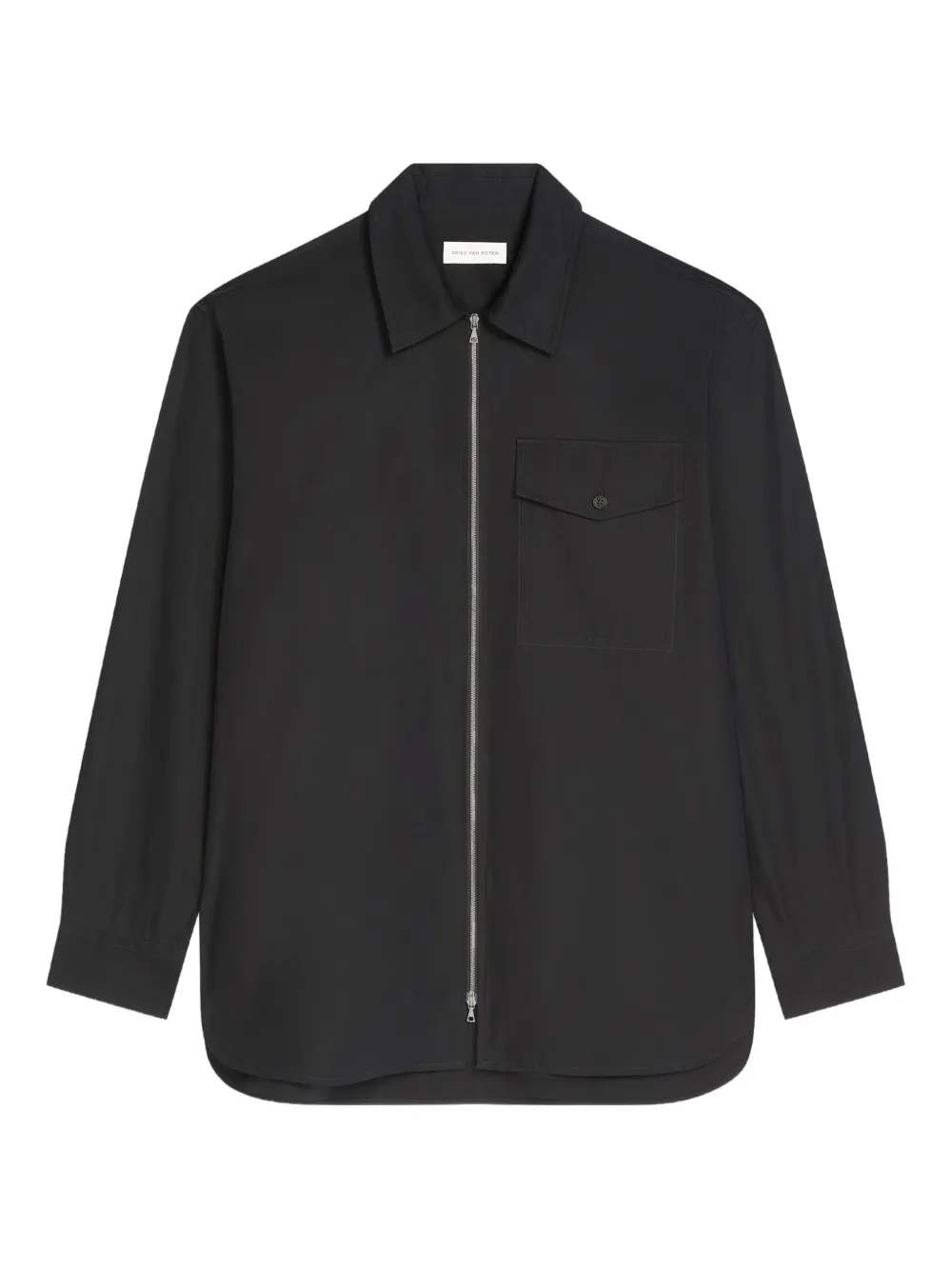 DRIES VAN NOTEN camisa con cierre | negro | Image 1