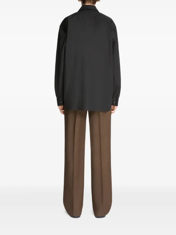 DRIES VAN NOTEN ジップアップ シャツ | ブラック | FARFETCH JP