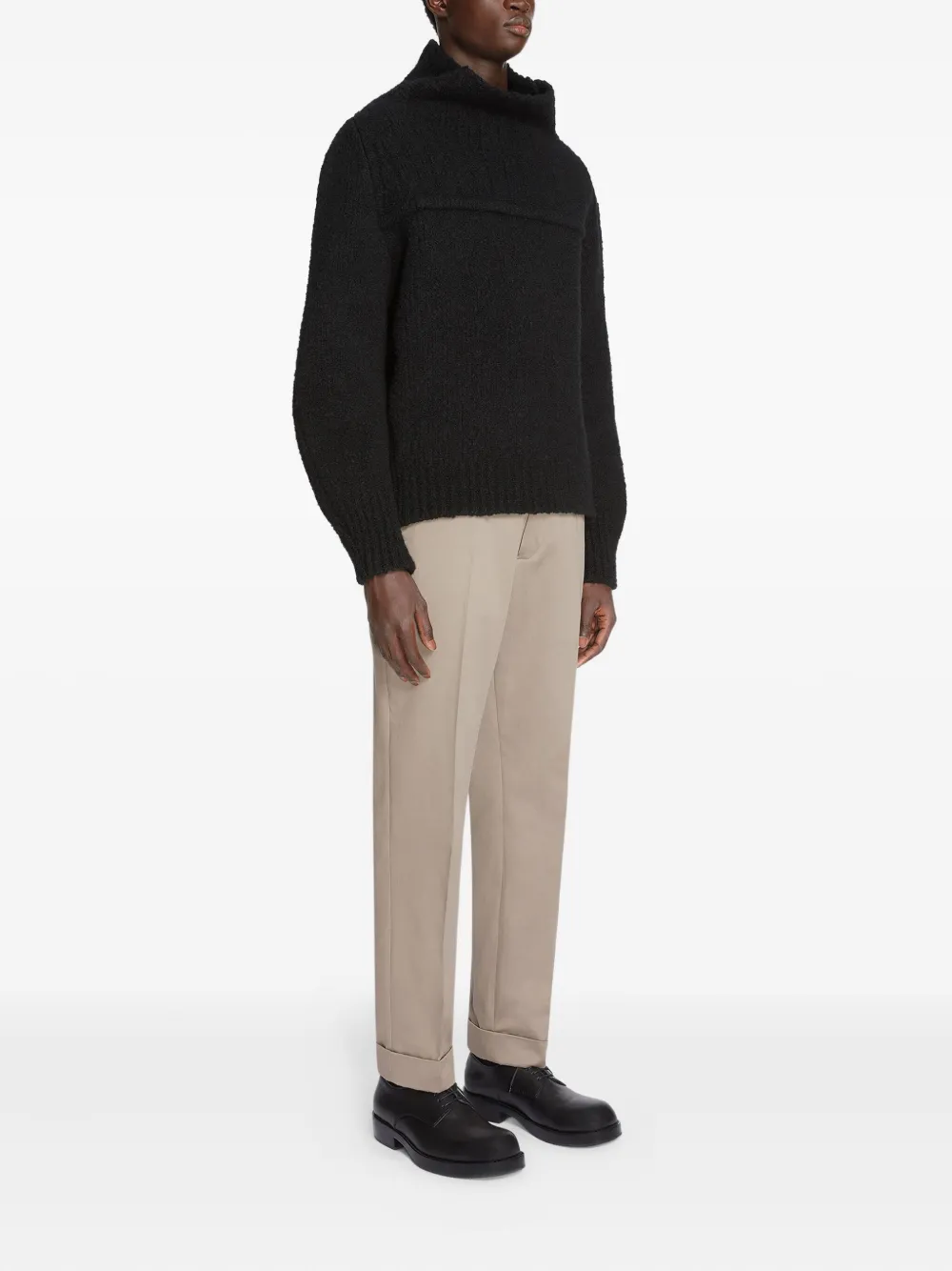 DRIES VAN NOTEN Katoenen broek Beige