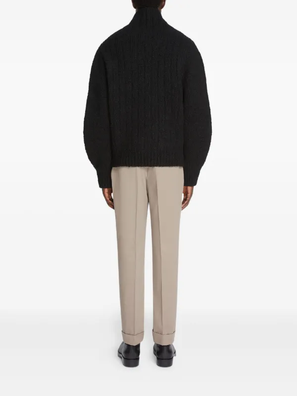 DRIES VAN NOTEN cotton ×paper slacks 30884306_59735494_600.jpg