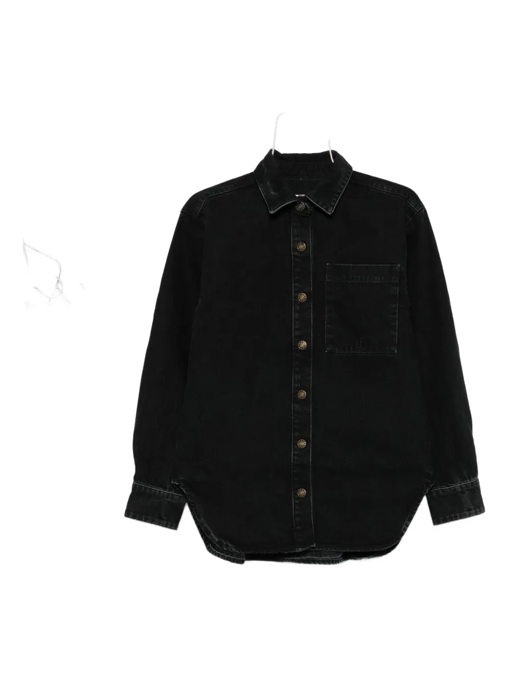 The Garment Blouse met zak en knoopsluiting Zwart