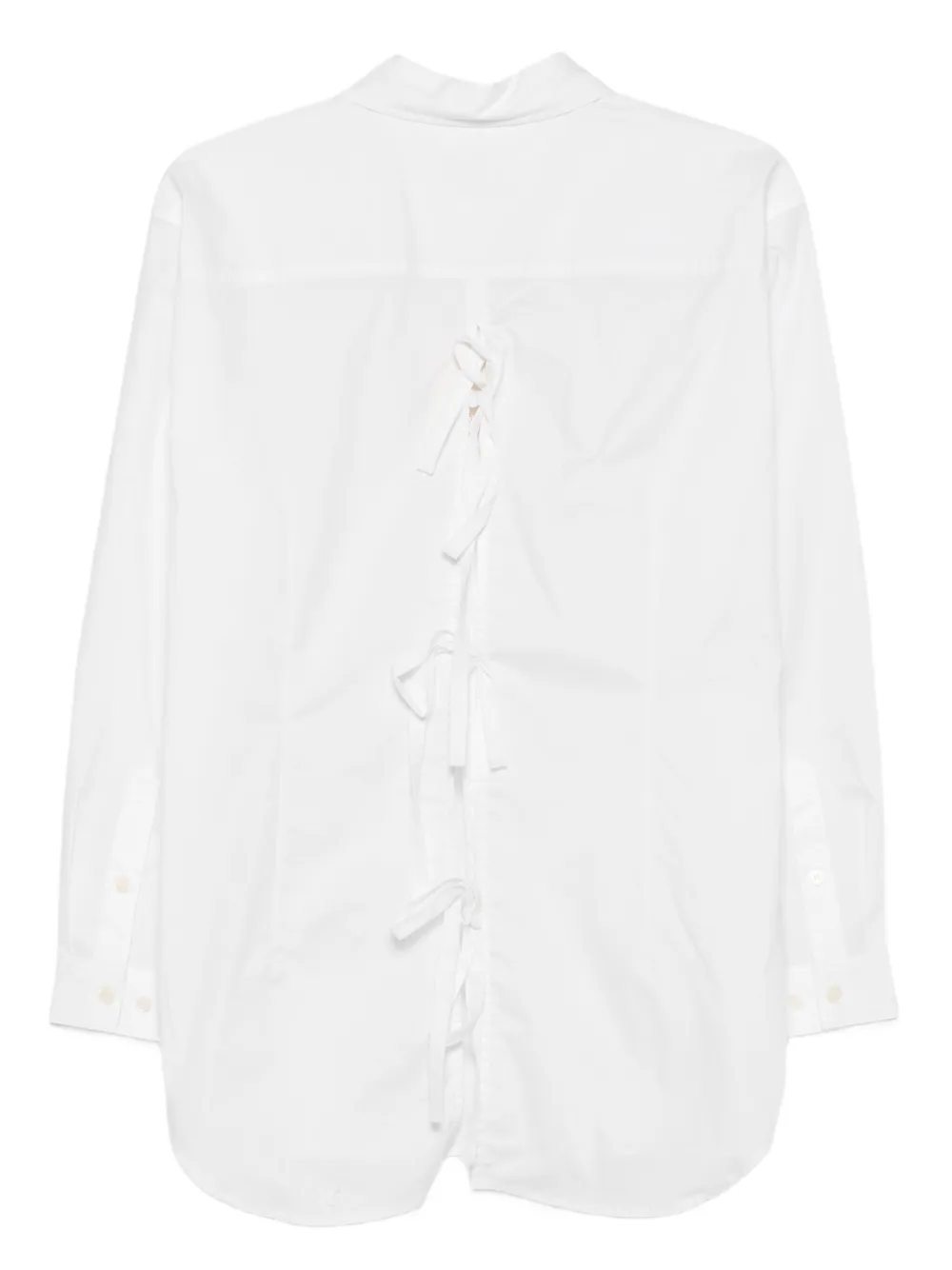 The Garment Katoenen blouse met gestrikte achterkant Wit