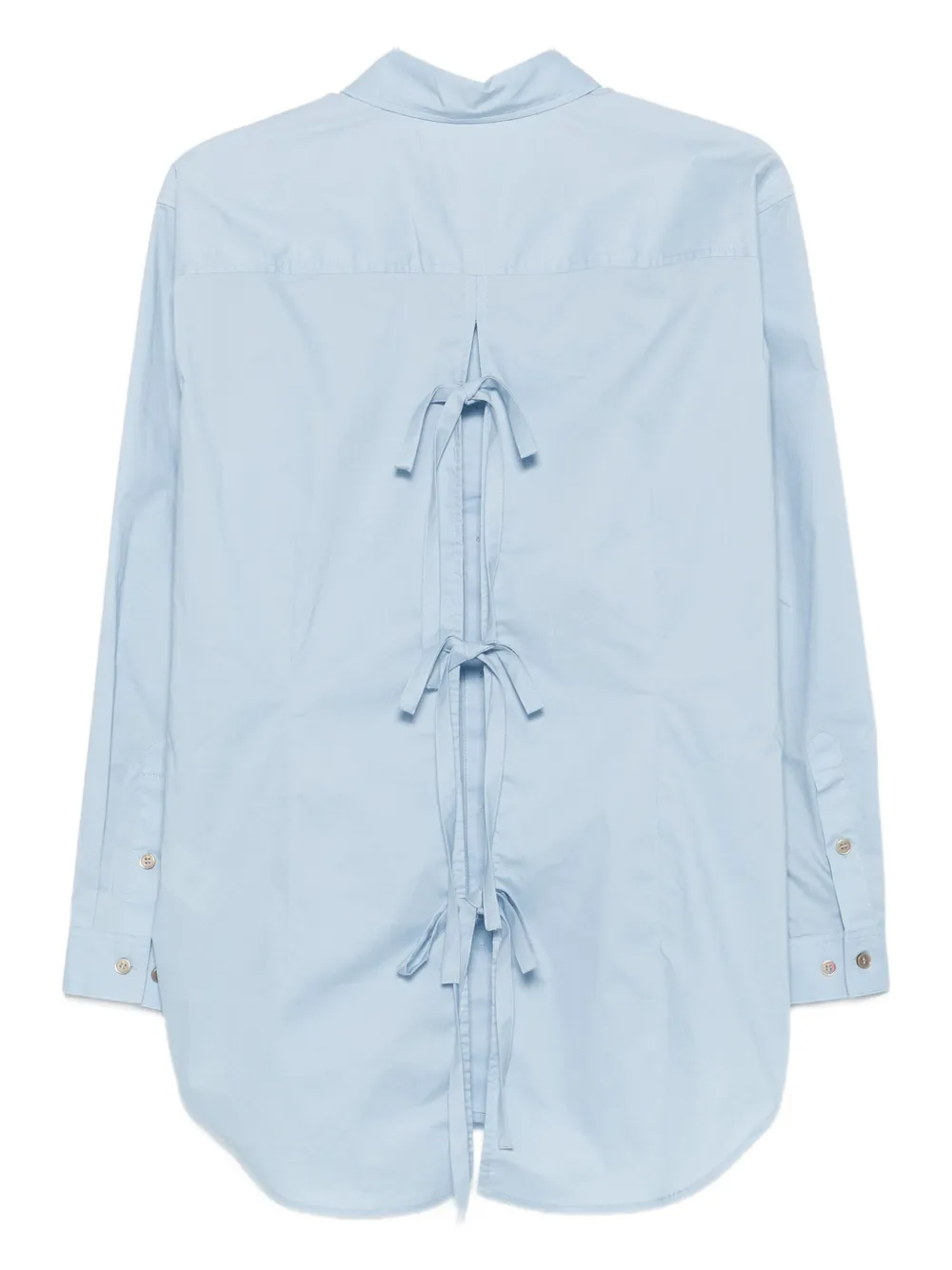The Garment Blouse met gestrikte achterkant Blauw
