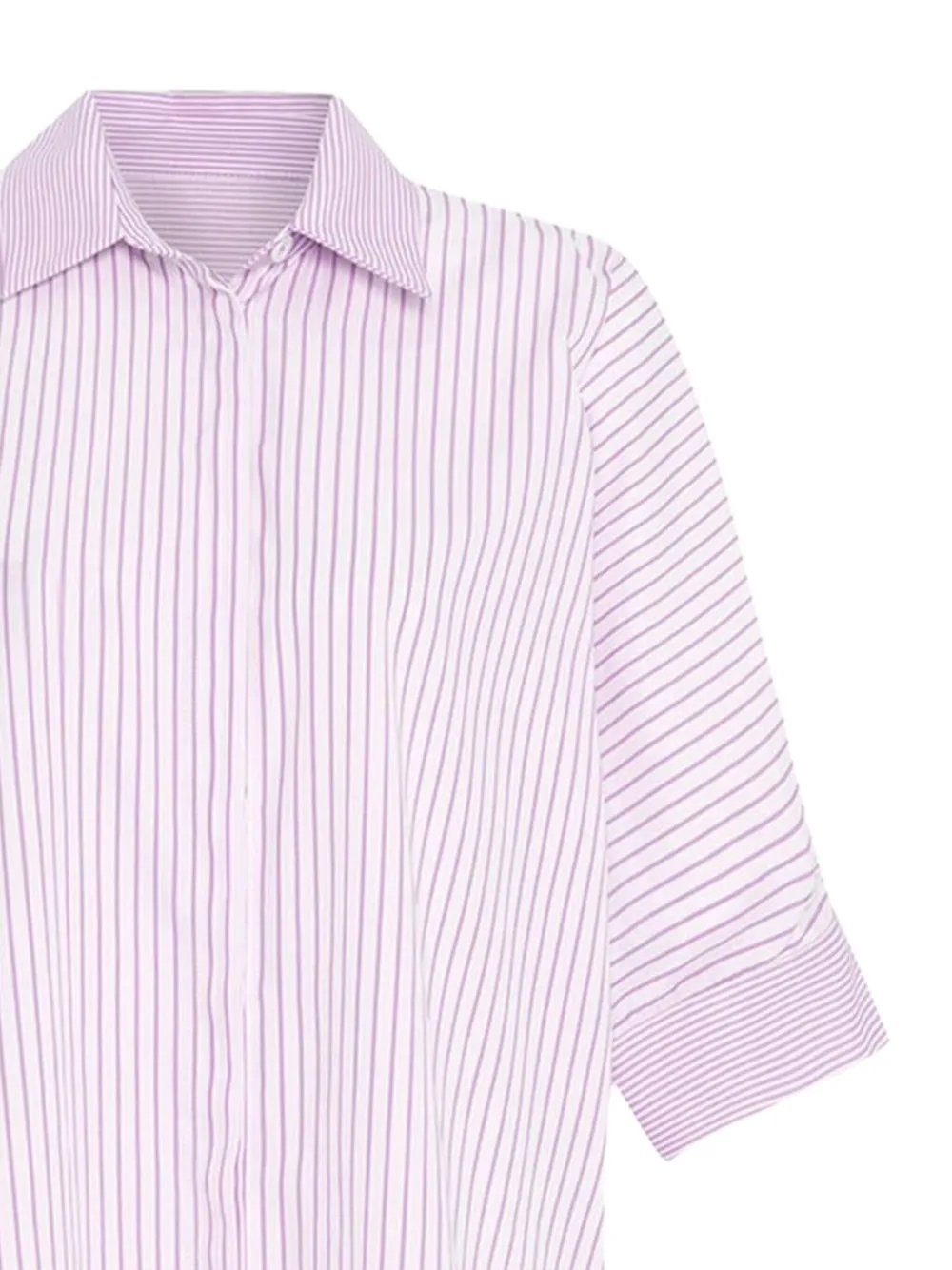 Theo By Tim Van Steenbergen striped button-fastening shirtdress Roze