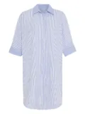 Theo By Tim Van Steenbergen striped button-down shirt dress - Blue