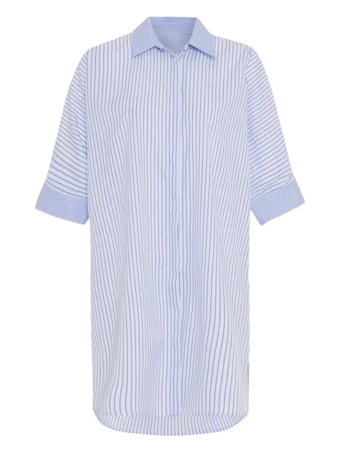 Theo By Tim Van Steenbergen robe-chemise courte à empiècement rayé