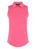 Golftini zip-neck sleeveless polo top - Pink