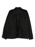 Transit crinkled shirt jacket - Black