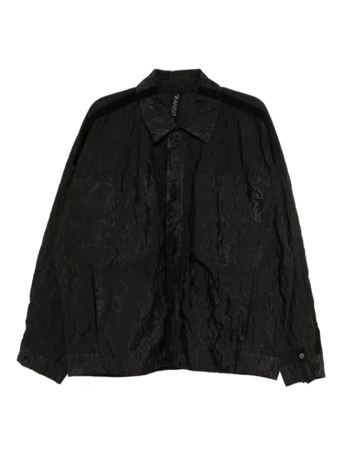 Transit crinkled shirt jacket