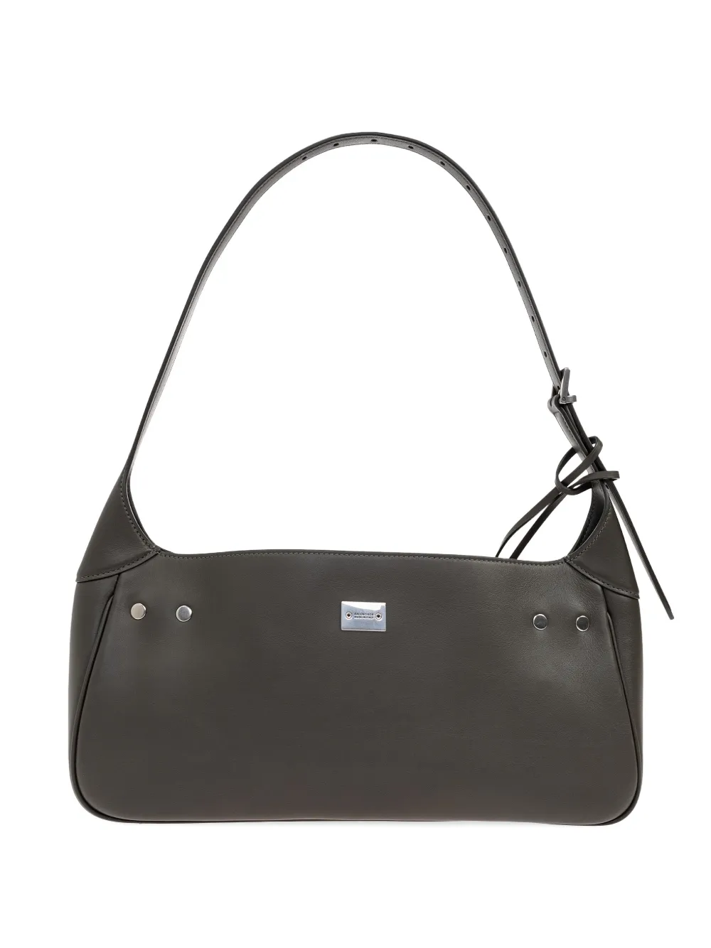 Balenciaga Borsa a spalla in pelle con tracolla regolabile - Nero