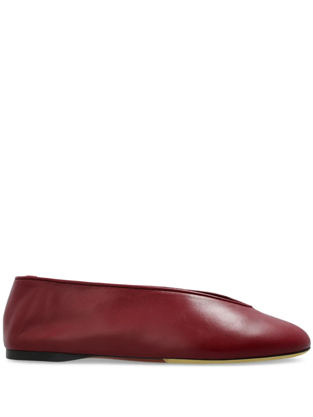 Moschino Leren ballerina's Rood