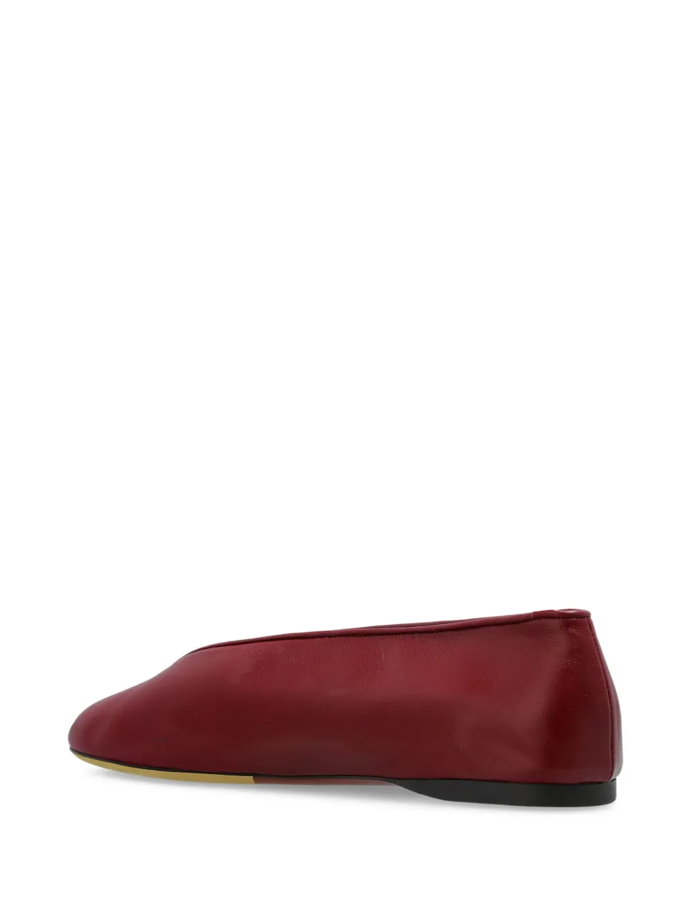 Moschino Leren ballerina's Rood