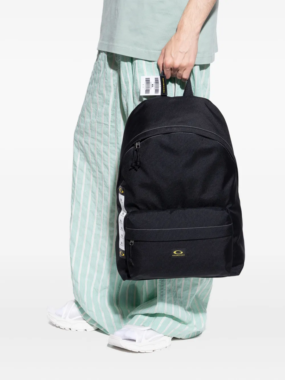 Balenciaga Rugzak met logoplakkaat Zwart