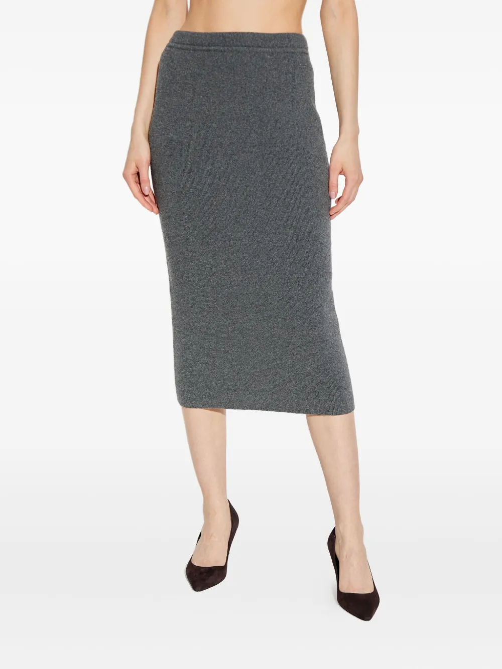 TOM FORD ribbed cashmere skirt Grijs