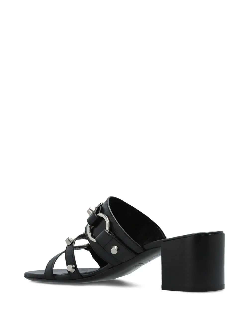 Balenciaga 65mm leather heeled sandals Black