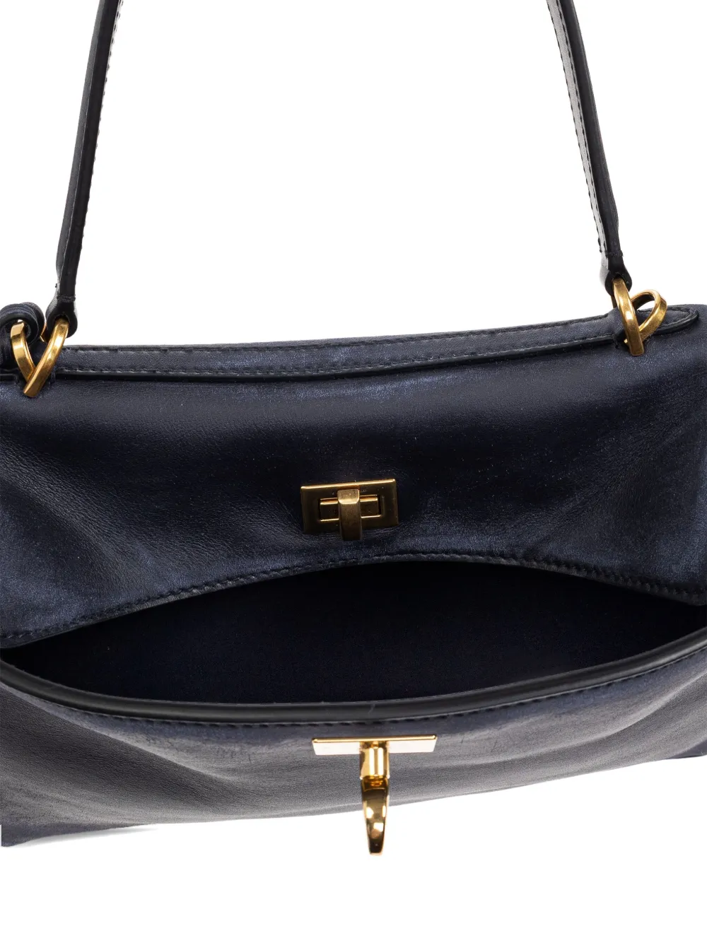 Balenciaga Tas met gesp en handvat Blauw