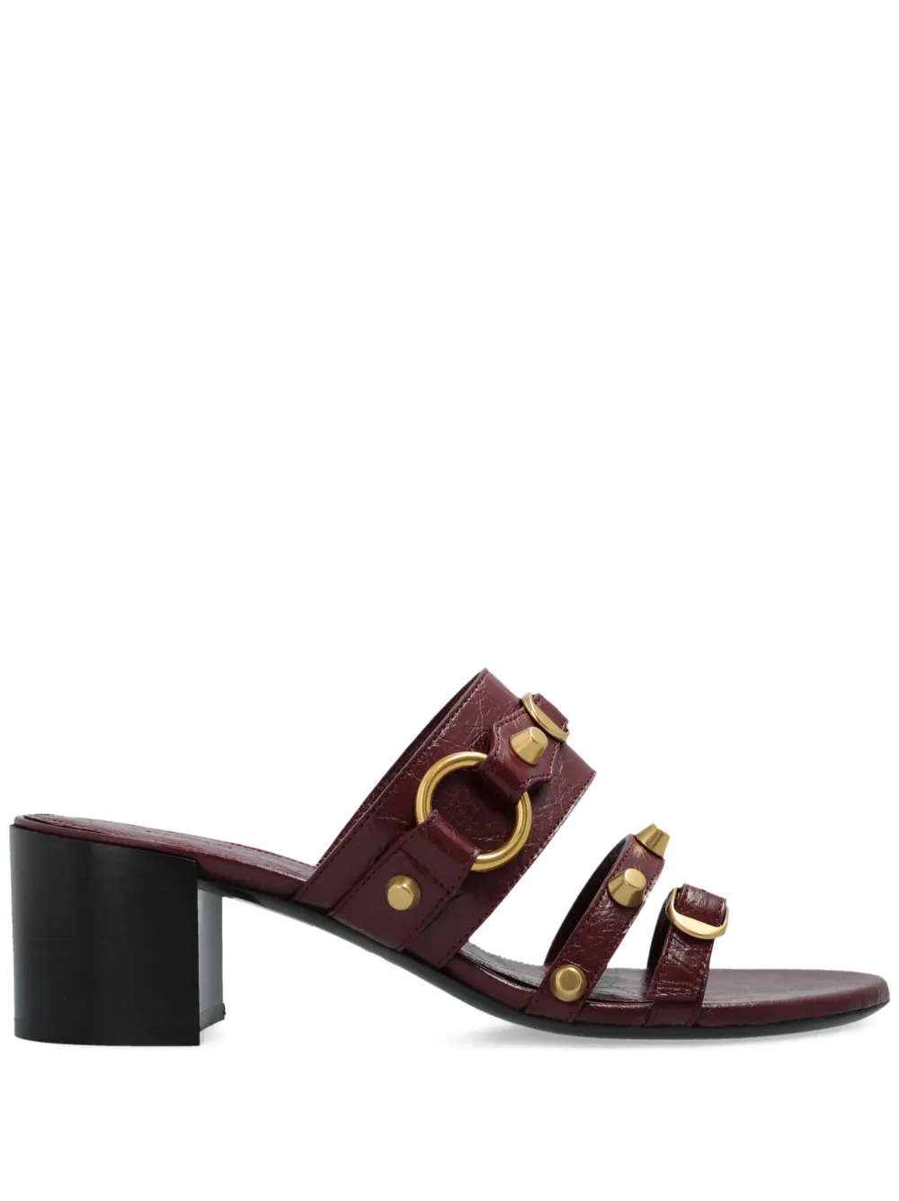 Balenciaga 65mm leather heeled sandals Red