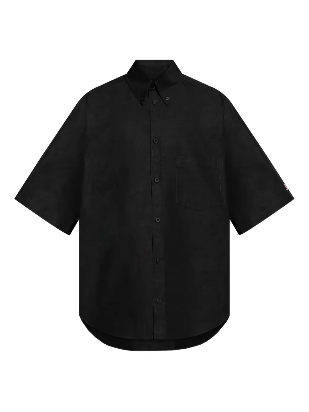 Balenciaga short-sleeve button-fastening shirt Zwart