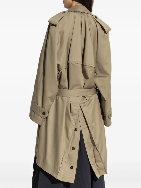 Balenciaga ダブルブレスト トレンチコート | ニュートラル