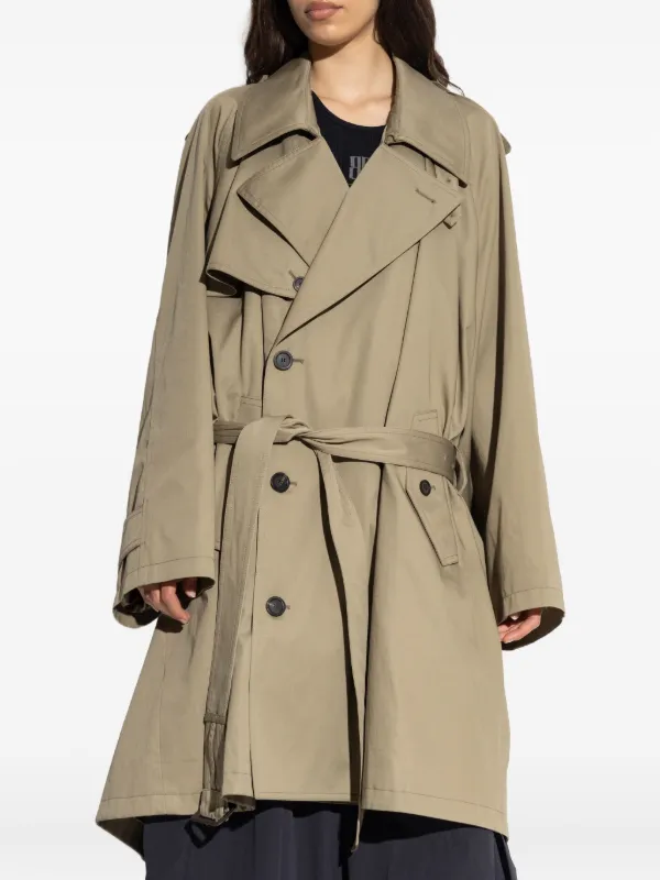 Balenciaga ダブルブレスト トレンチコート | ニュートラル