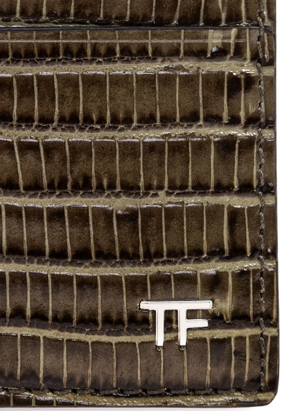 TOM FORD Pasjeshouder met reliëf Bruin