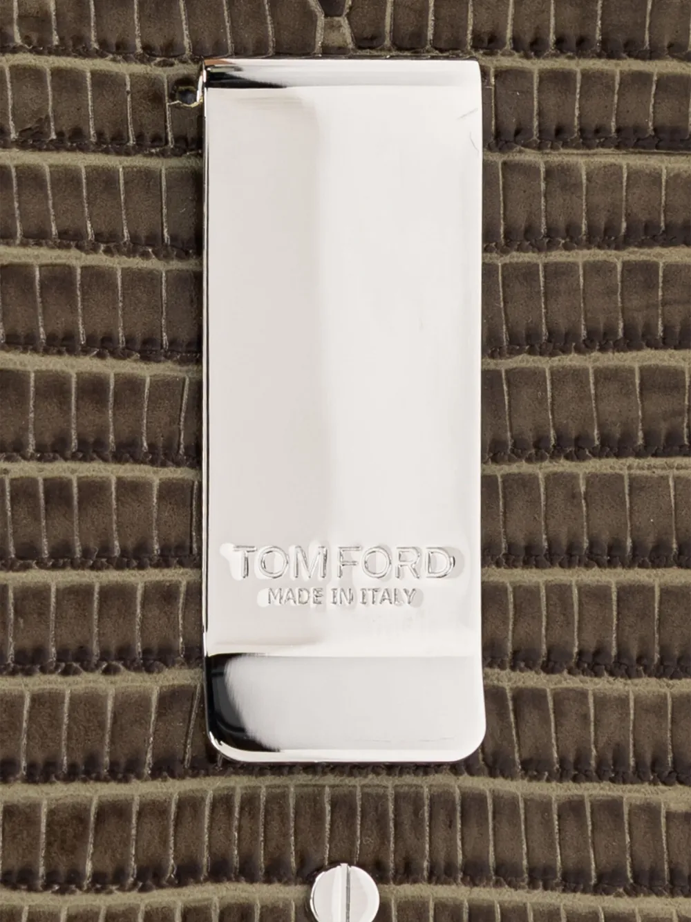 TOM FORD Pasjeshouder met reliëf Bruin