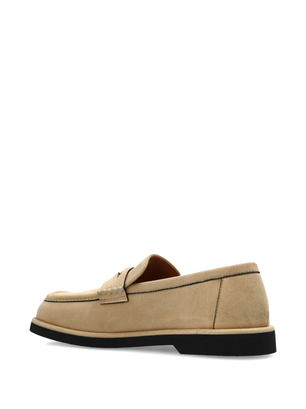 Stella McCartney Ryder penny-strap suede loafers Neutrals