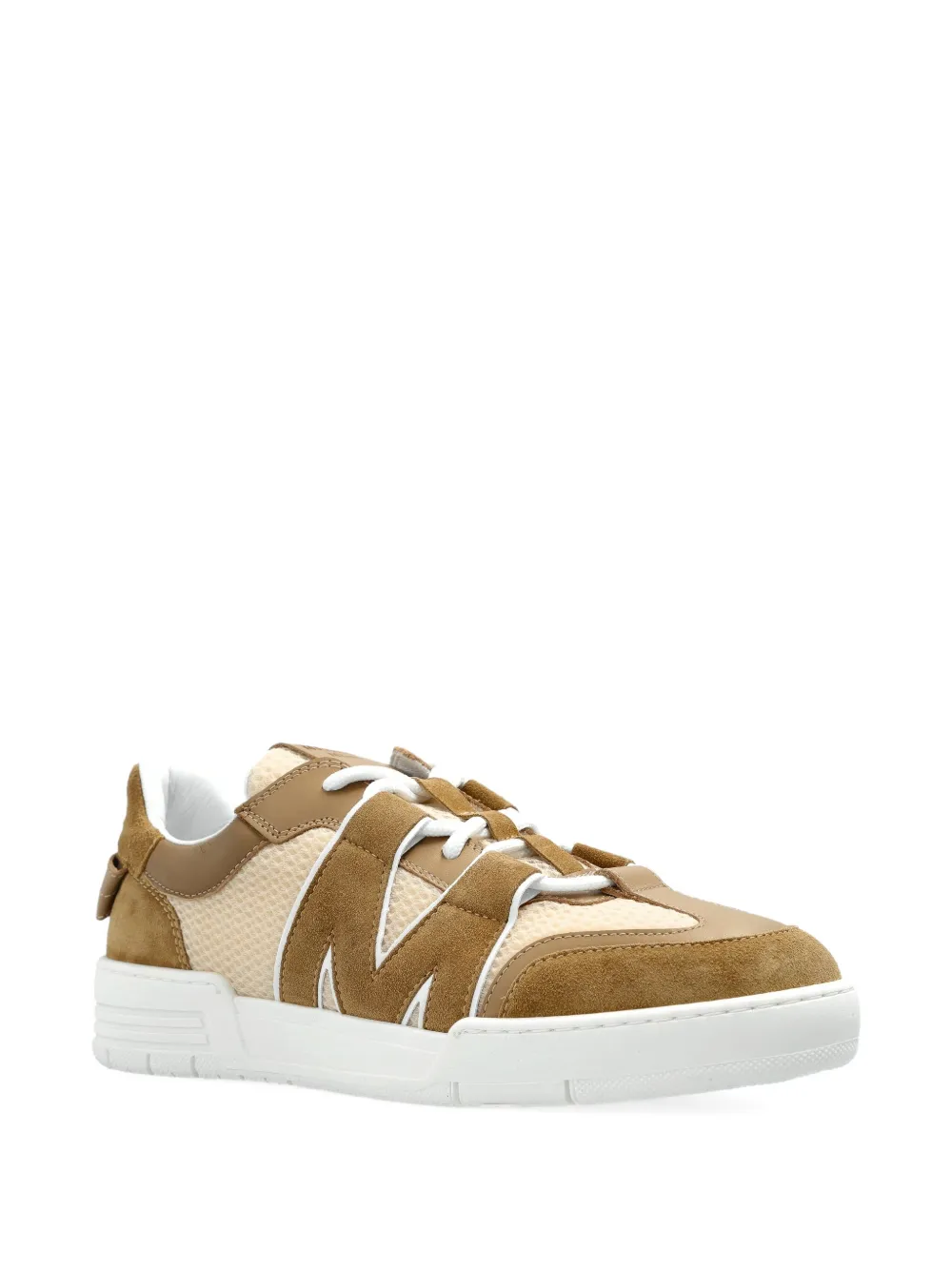 Moschino logo-debossed mesh sneakers Neutrals