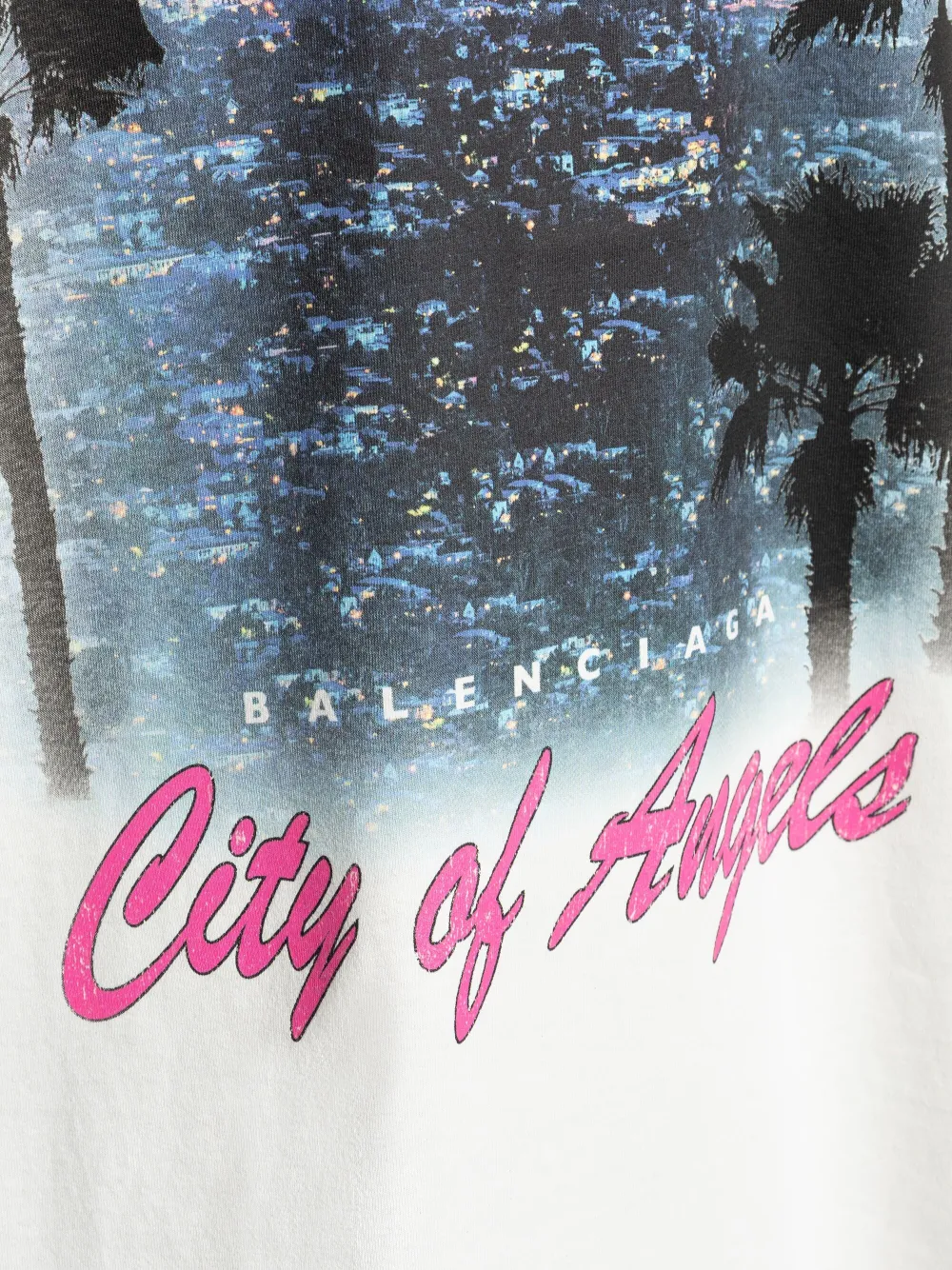 Balenciaga City Of Angels T-shirt met grafische print Wit